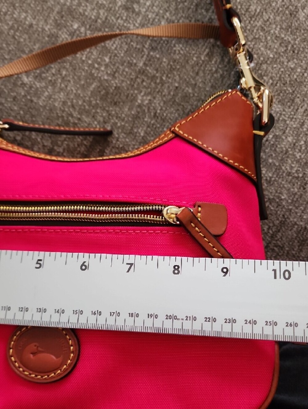 NWT Dooney & Bourke Pink Nylon Mini Hobo Bag Y2K Preppy Purse - Picture 8 of 14